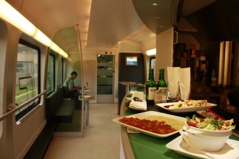 on-board restaurant