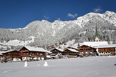 Alpbach village by train 