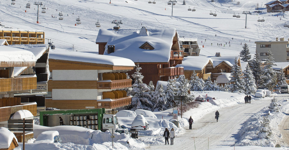 Photo: SATA - chalets in Alpe d'Huez village