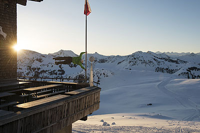 Kitzbuhel restaurant view