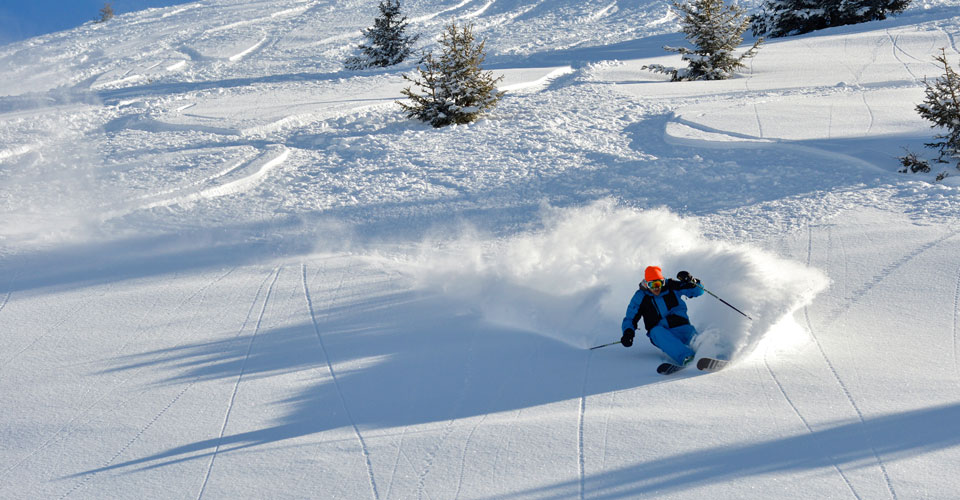 Photo: David Machet - La Clusaz skiing powder