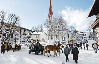 Seefeld village by train