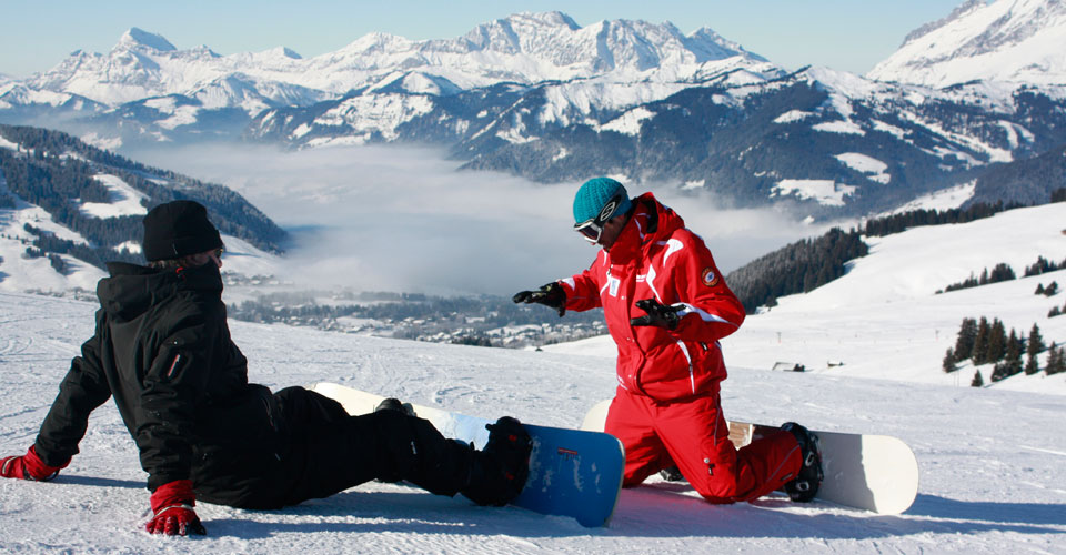 Photo: Daniel Elkan - St Gervais snowboard lesson