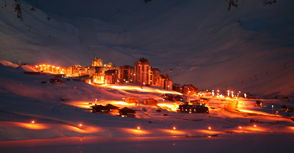 Photo: Tignes Tourism - Tignes Val Claret by night