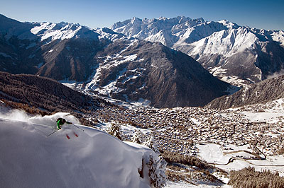 Verbier by train