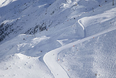 Zillertal glacier by train