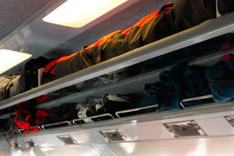 luggage and skis on Eurostar