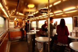 Eurostar Ski Train cafe bar